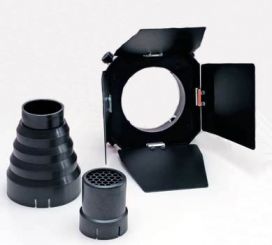 Сотовая насадка на вспышку (сотовый тубус собирающий) Falcon Eyes SSA-CS и шторки для вспышек SSA-BD